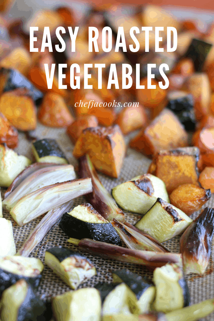 Easy recipe! make Roasted Vegetable with left over vegetables and you can have one more dish for dinner. Just add salt, pepper and olive oil and leave it to the oven. It is highly recommended for busy moms and dads.