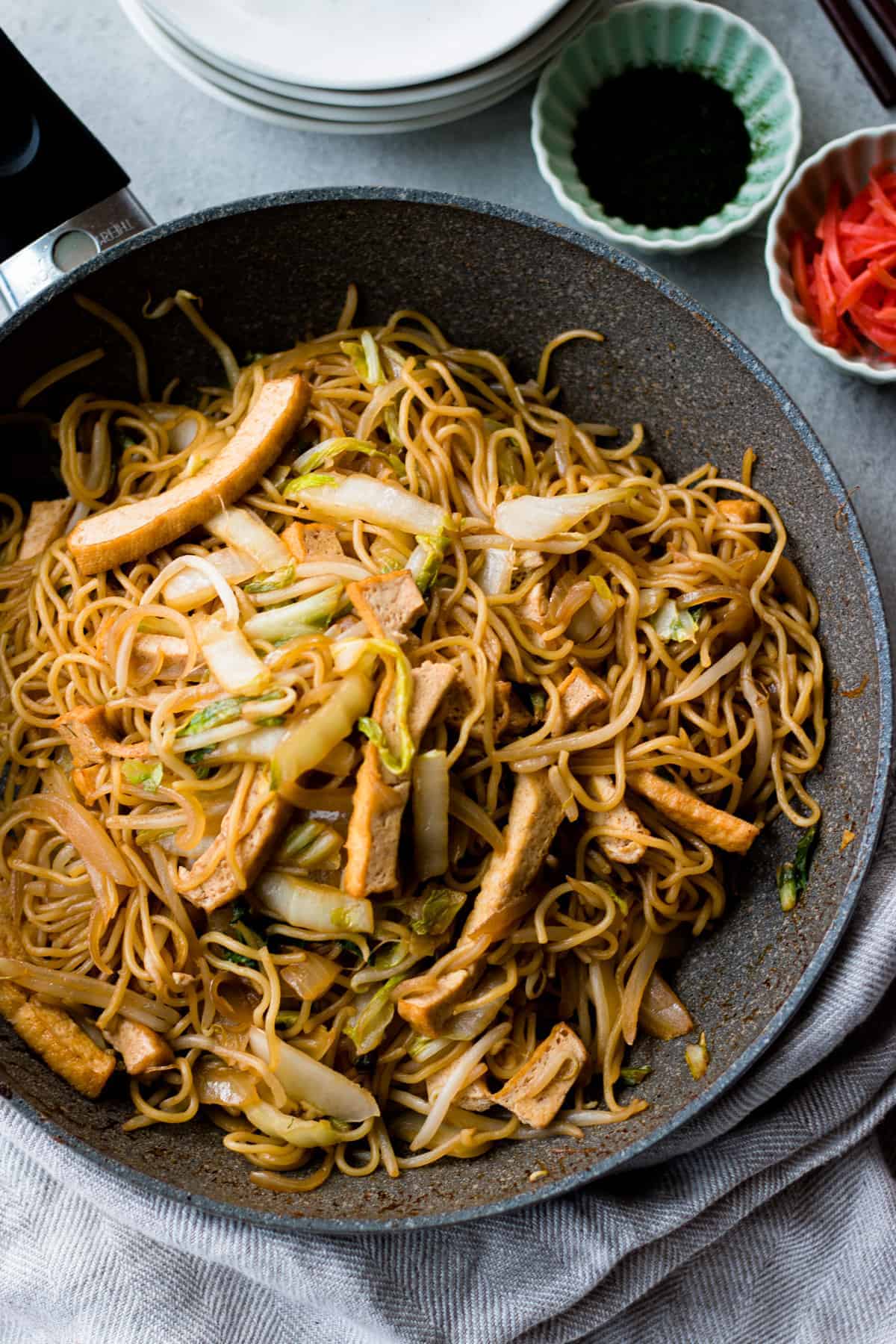 Vegetable Yakisoba Japanese Vegan Stir Fried Noodles Chef Ja Cooks