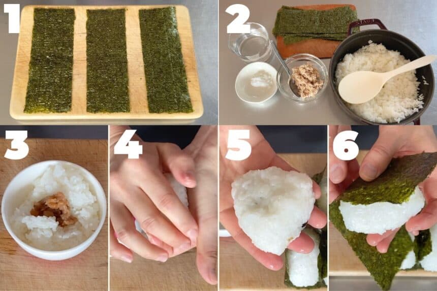 Ume Onigiri (Pickled Plum Rice Balls) - Chef JA Cooks