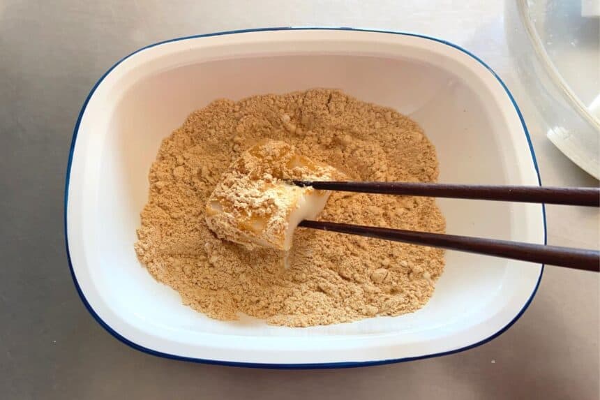 Kinako Mochi (Japanese Soybean Flour Mochi) - Chef JA Cooks