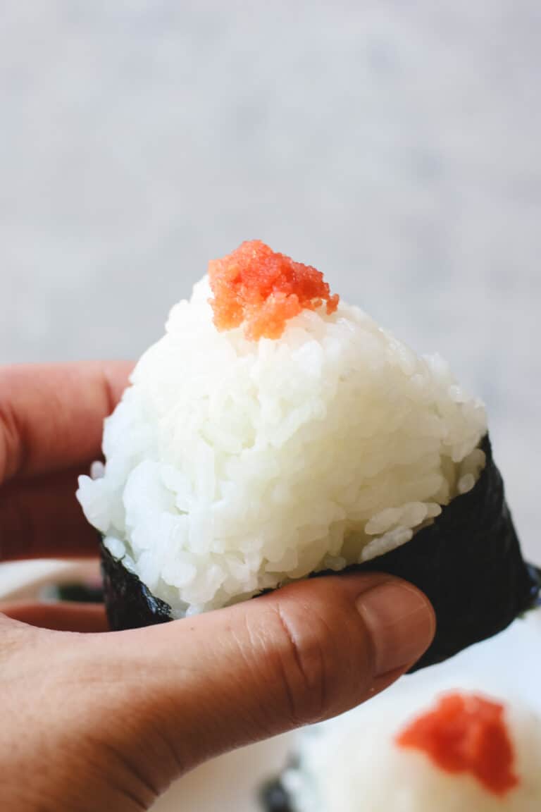 Obba Flying Roe Rice Ball Tarako Onigiri (Cod Roe) - Chef JA Cooks
