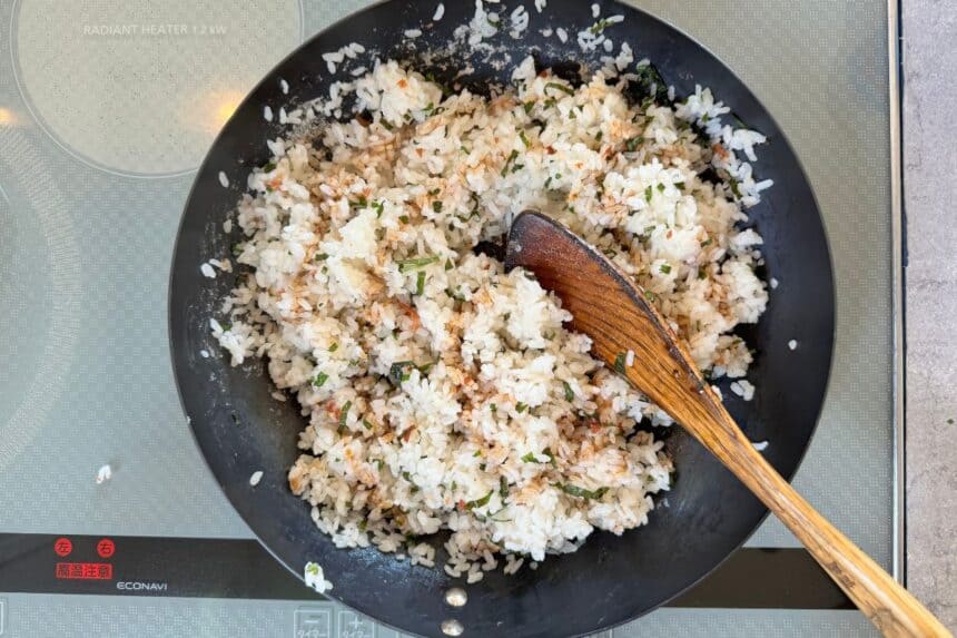 Flavorful Japanese Garlic Fried Rice with Umeboshi - Chef JA Cooks