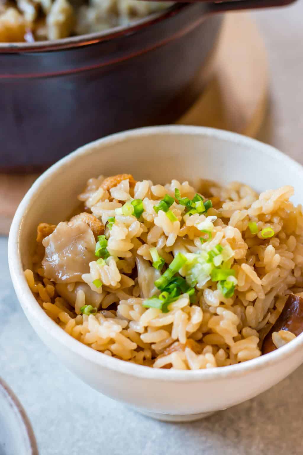 Japanese Mixed Rice Mushroom Takikomi Gohan (Japanese Mixed Rice) - Chef JA Cooks