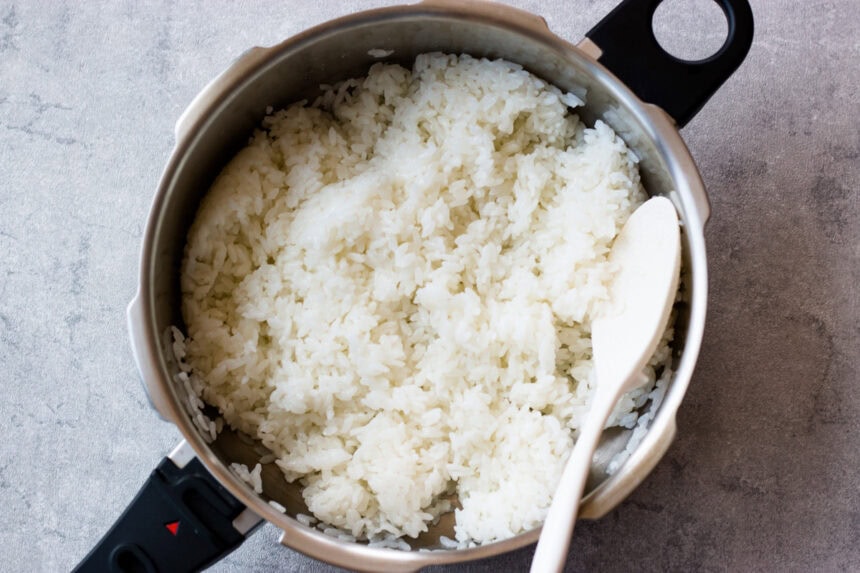 How to Cook Japanese Rice in a Pressure Cooker - Chef JA Cooks