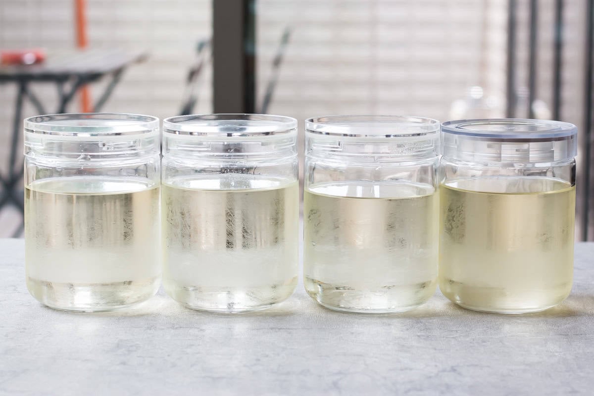 4 different kombu dashi.