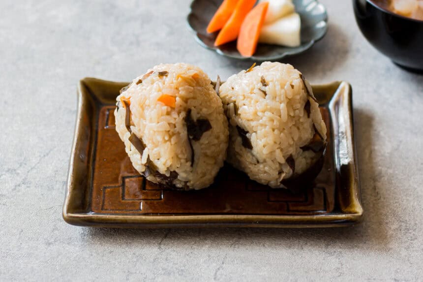 Gohan Comidd Kombu Takikomi Gohan with Vegan Dashi - Chef JA Cooks