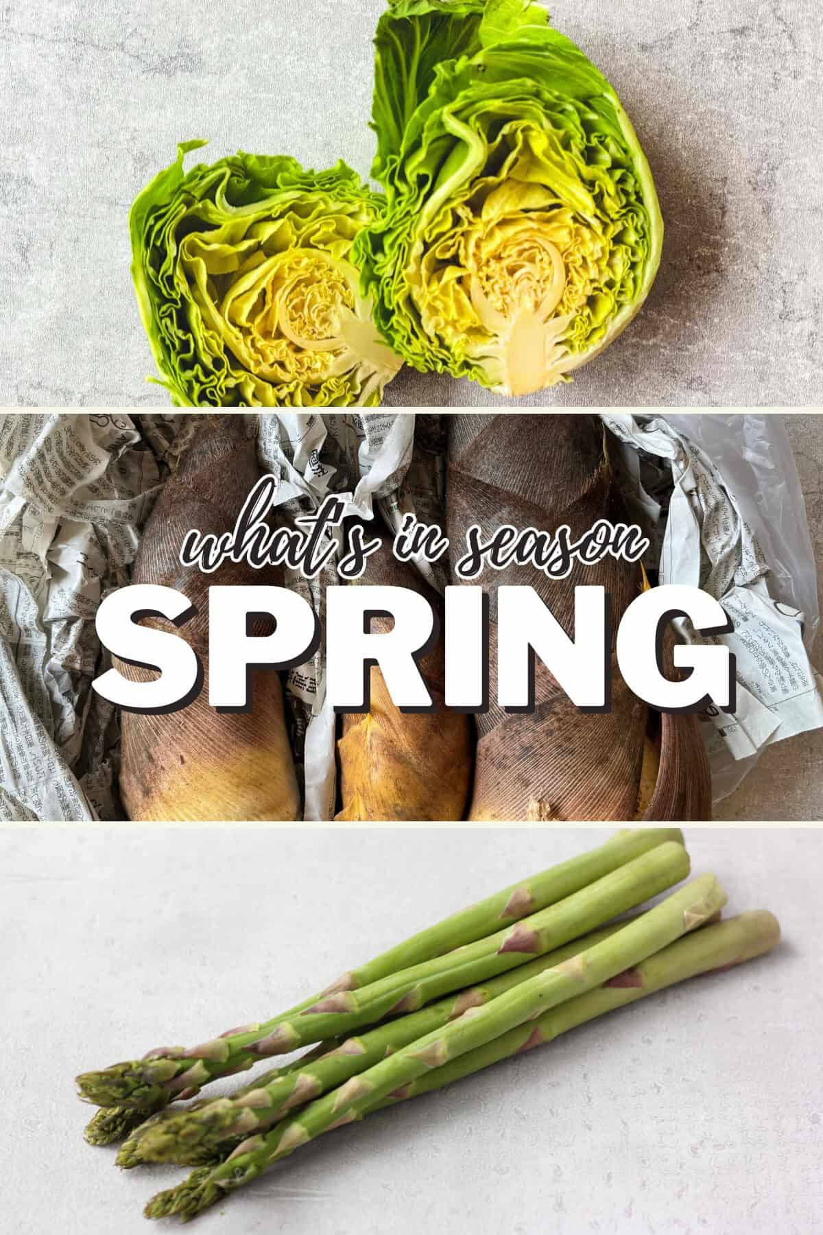 Spring vegetables.