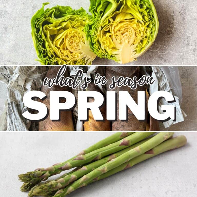 Spring vegetables.