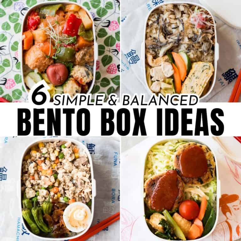 4 bento box ideas.