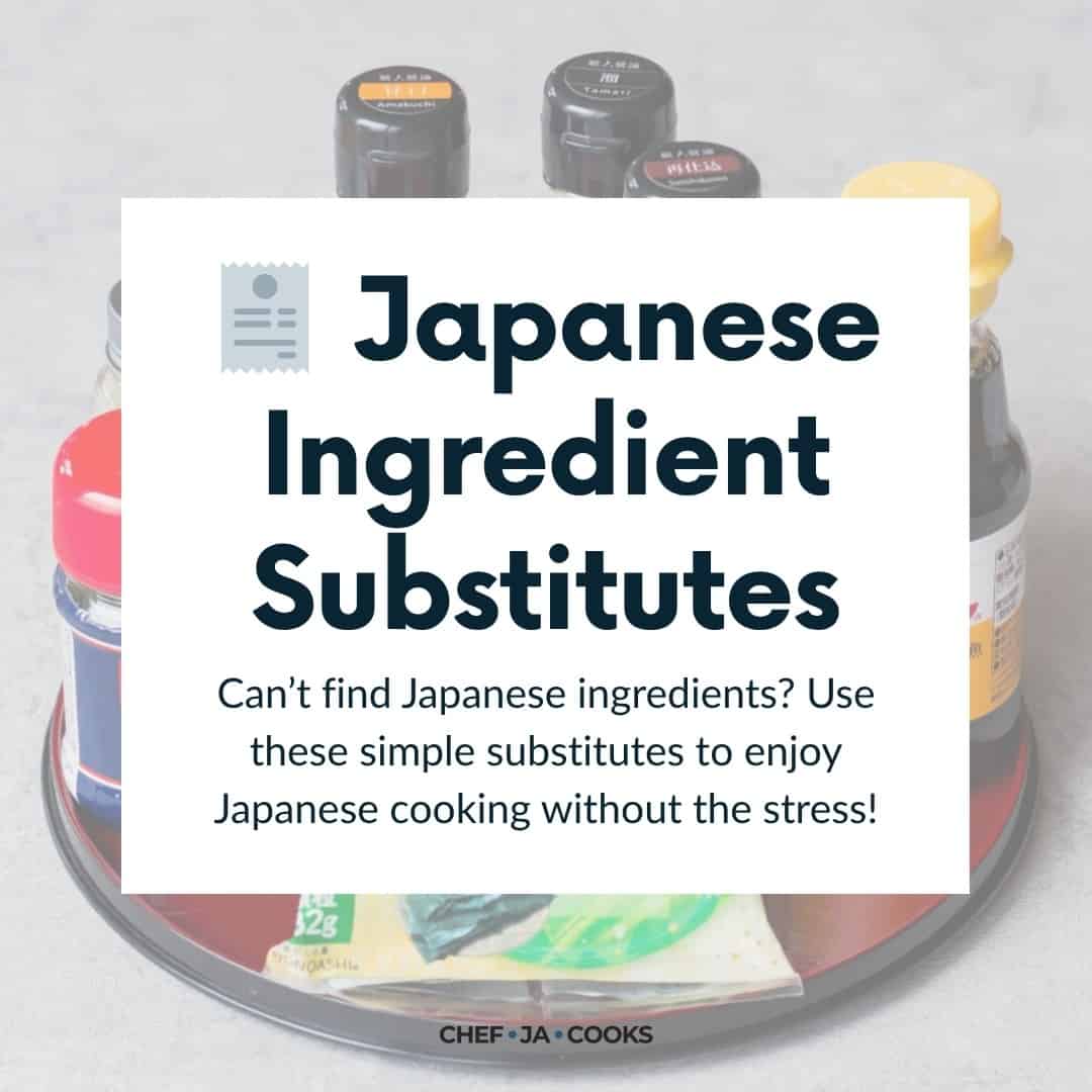 Ingredient substitutes chart.