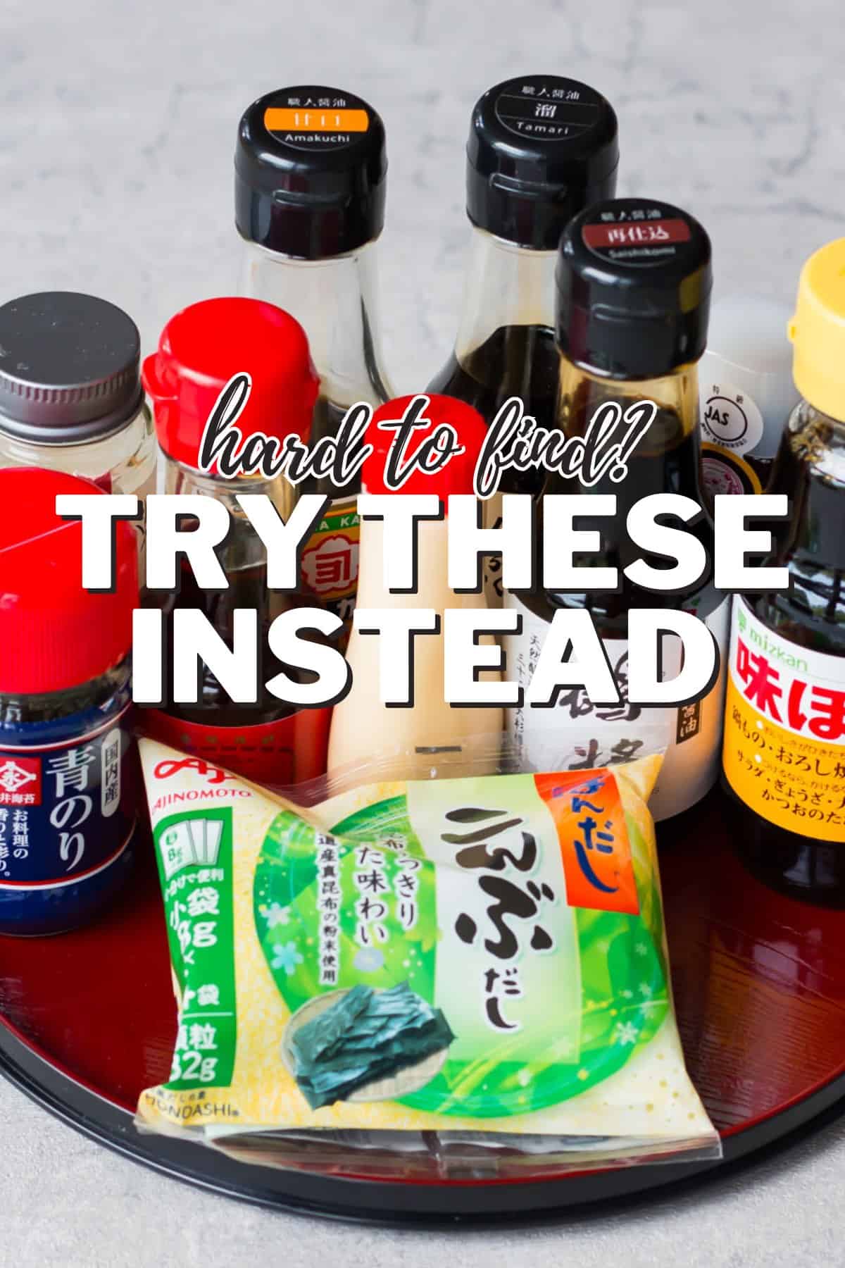 Japanese ingredients.