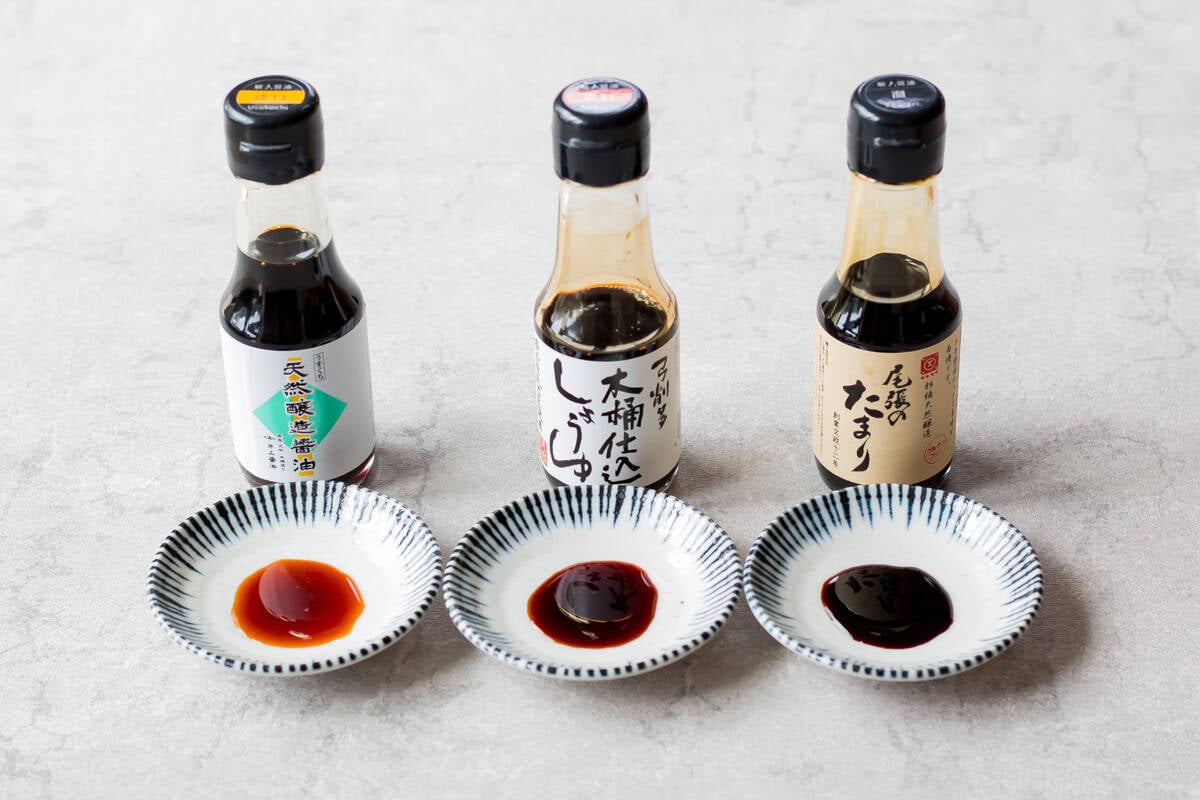 3 different soy sauce.