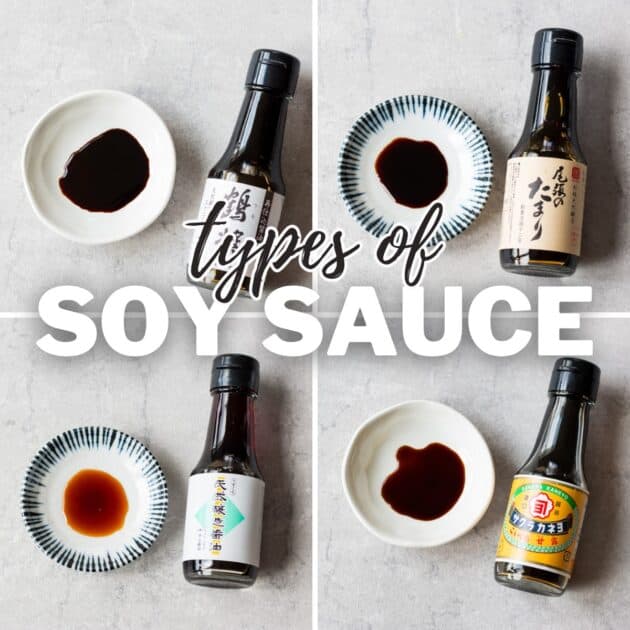 4 different soy sauce.