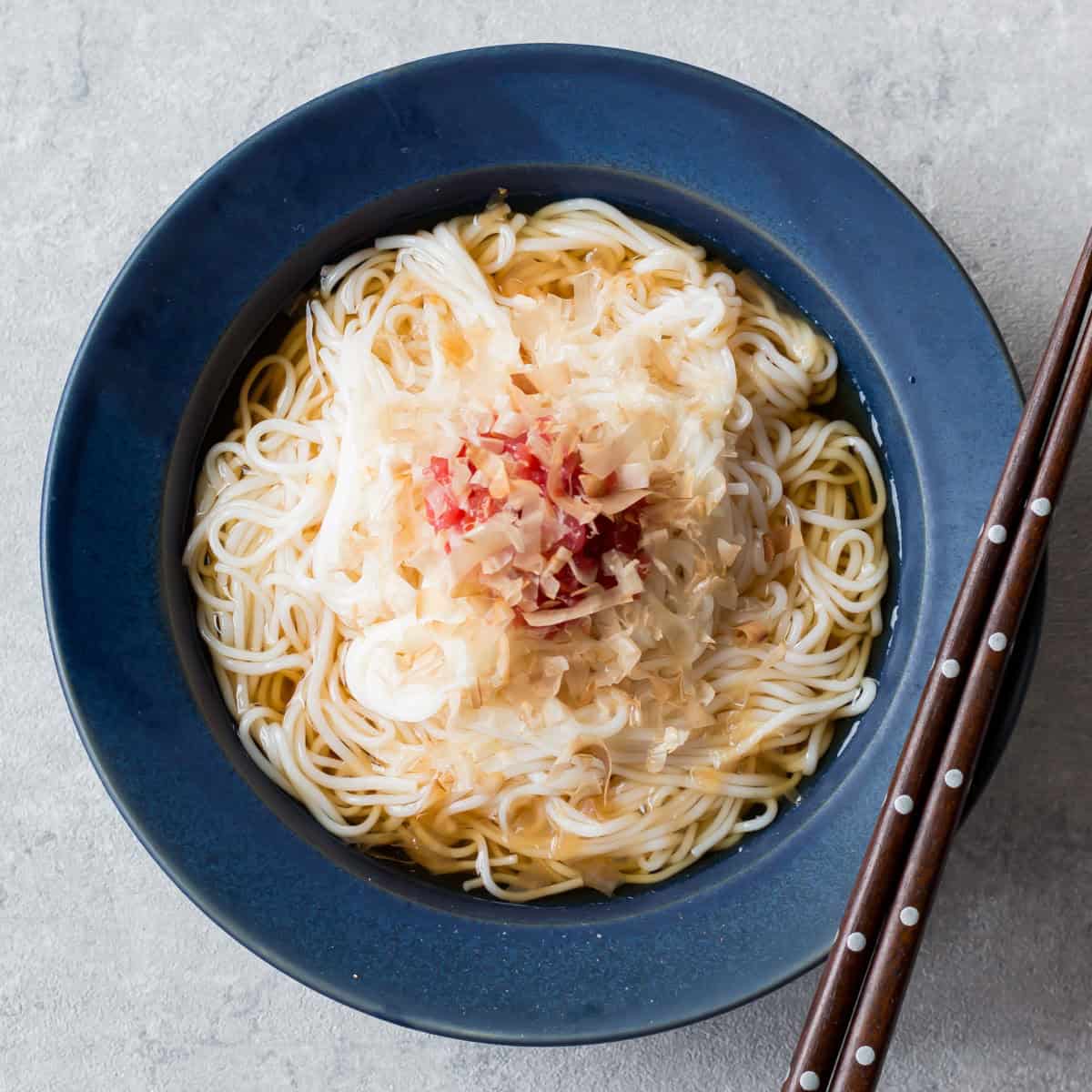 Chilled Umeboshi Somen Noodles