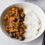 ナスのドライカレー