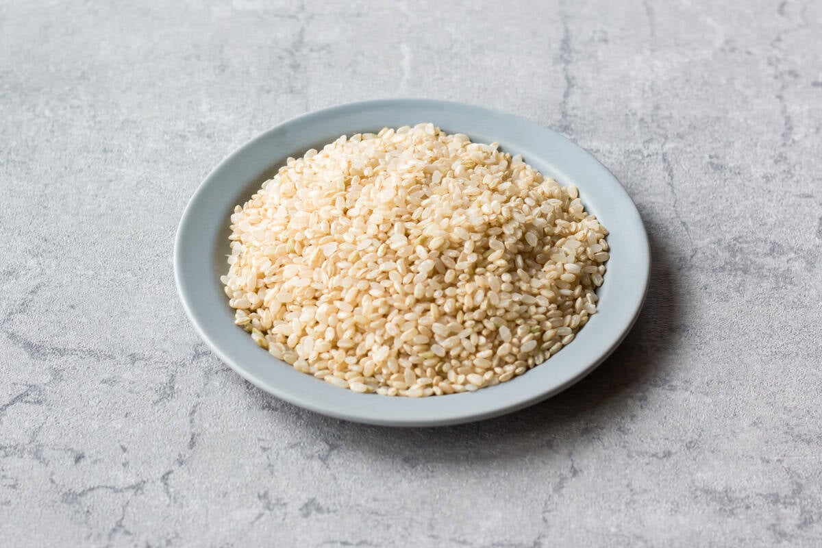 Half-milled rice.