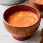 器にもつけたトマト味噌汁。