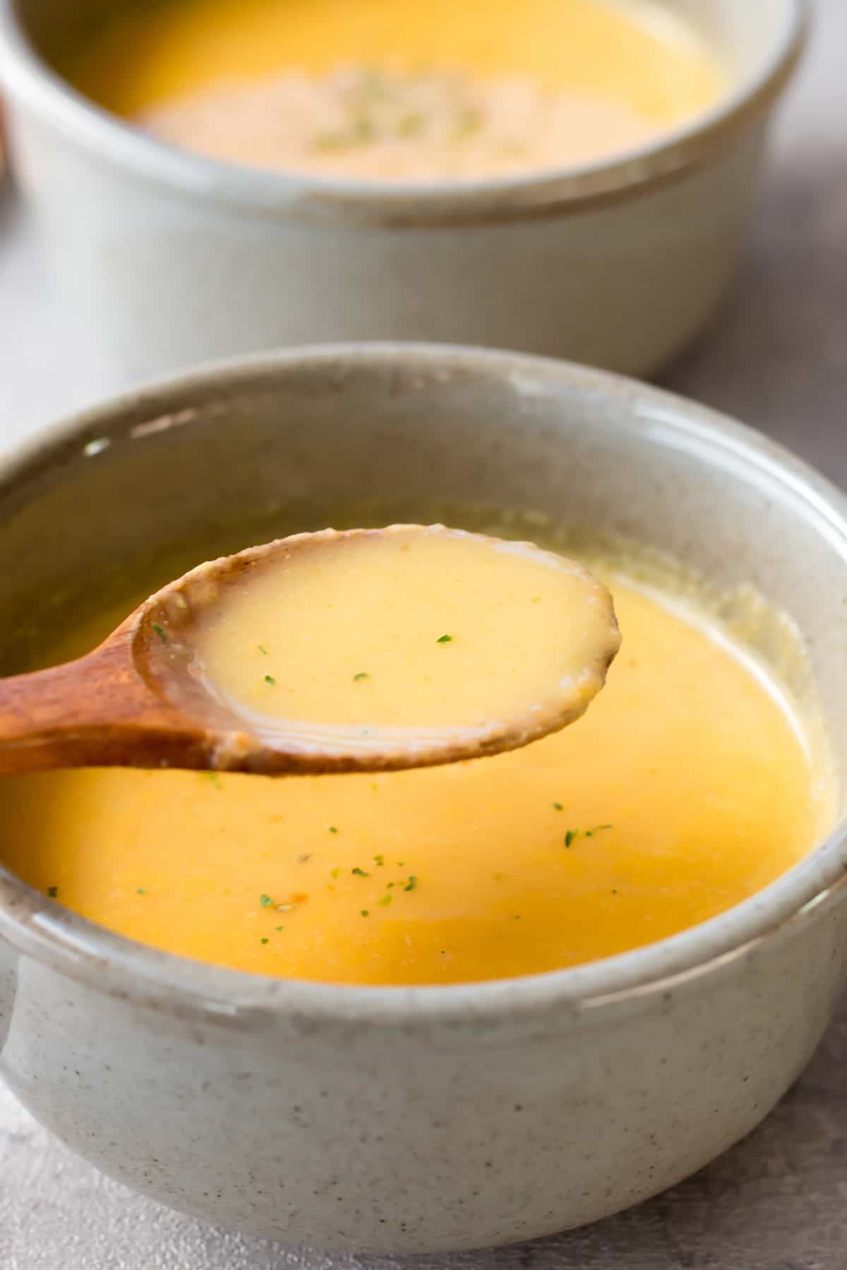 Carro soup served in a bowl.