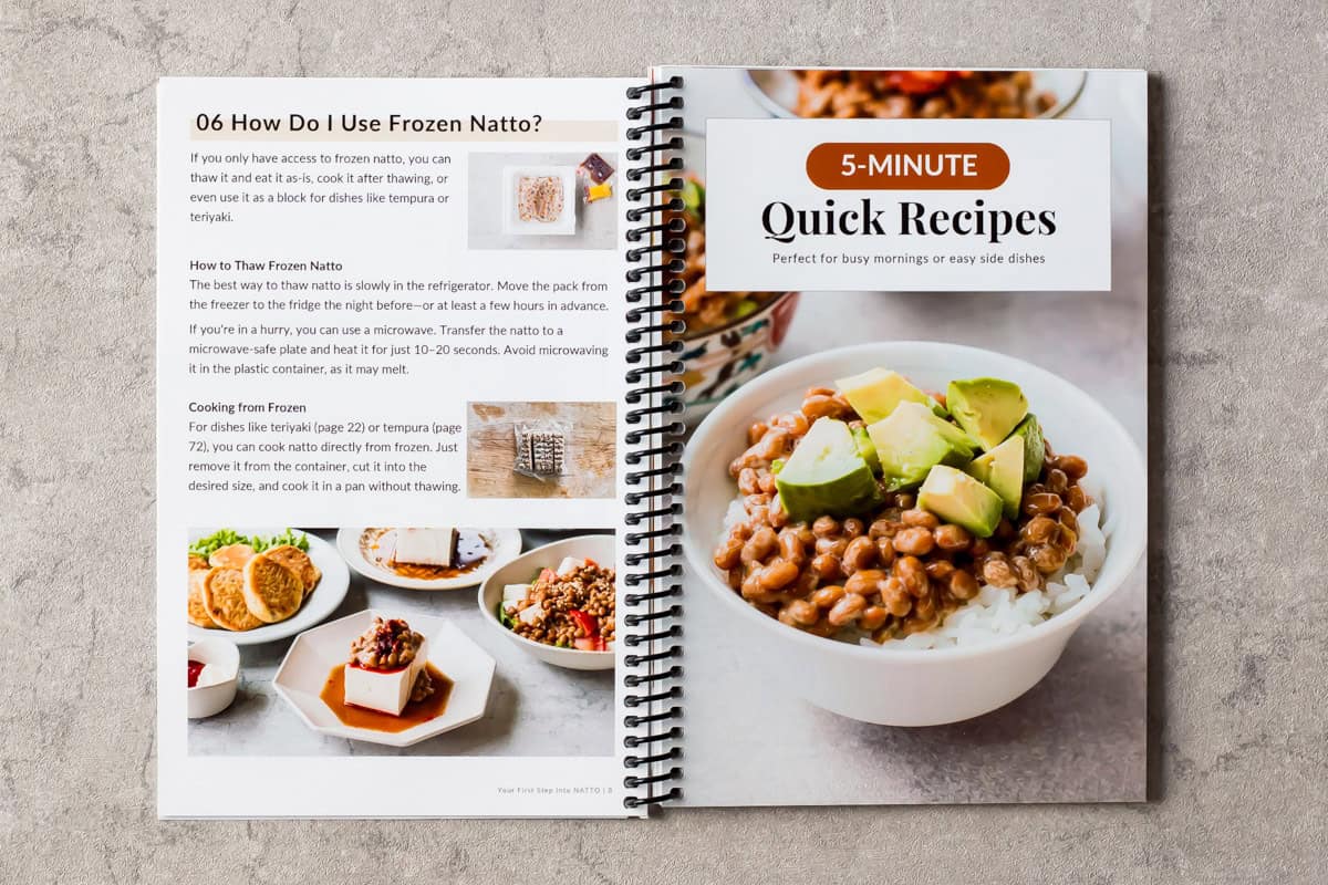 Natto recipe cookbook.