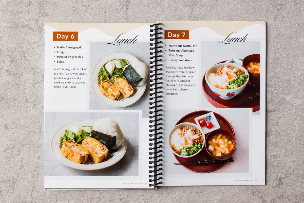 Natto recipe cookbook.