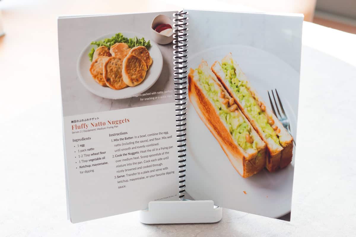Natto recipe cookbook.