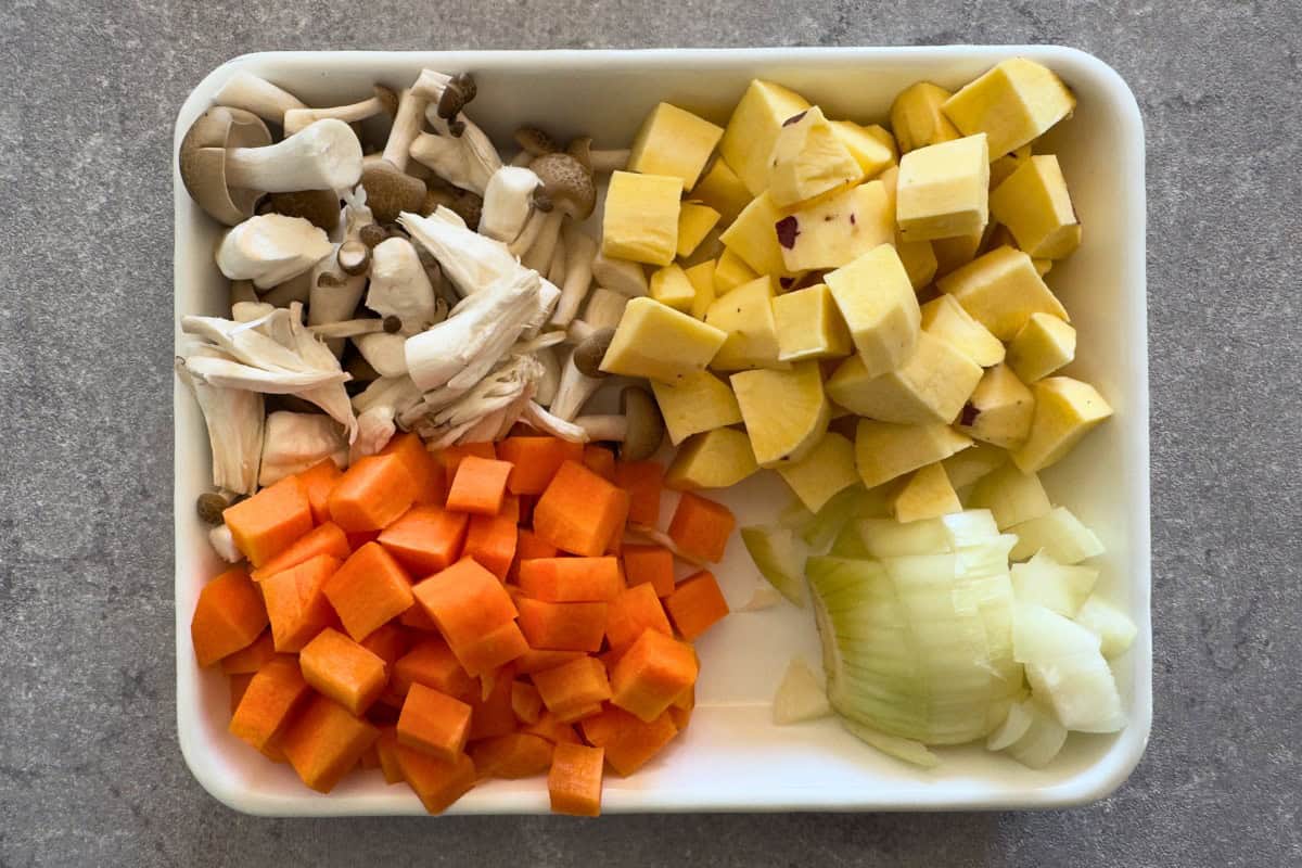 How to make sweet potato chowder.