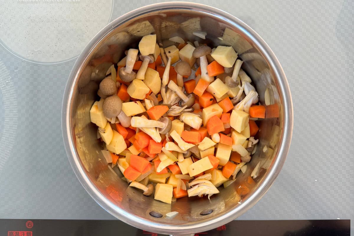 How to make sweet potato chowder.