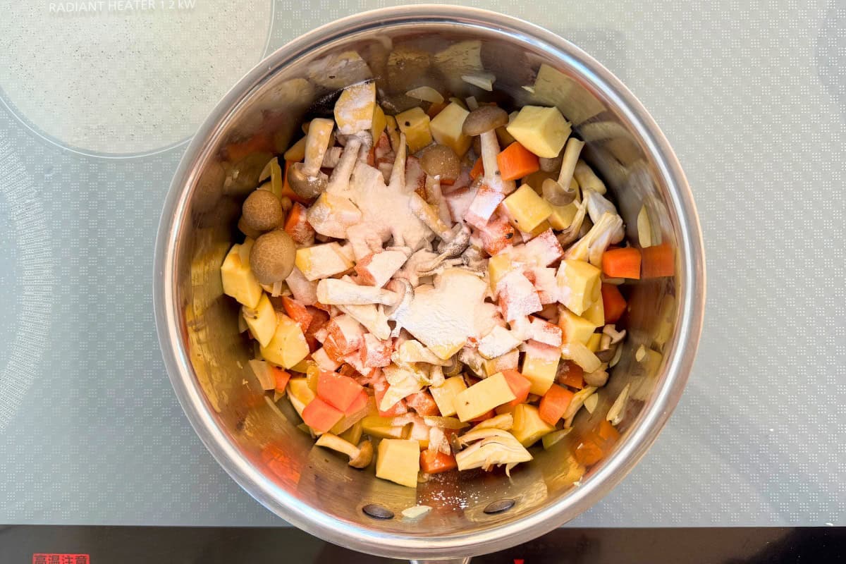 How to make sweet potato chowder.