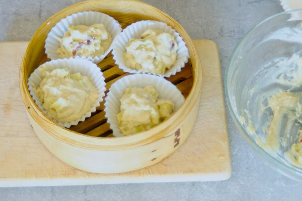 How to make sweet potato mushi pan.