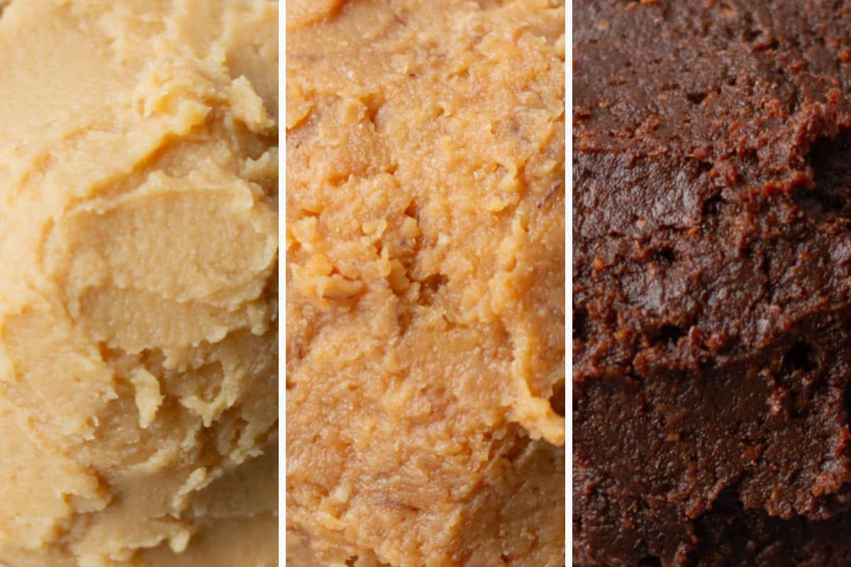 3 different miso paste.