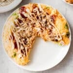 ご飯で作るお好み焼き