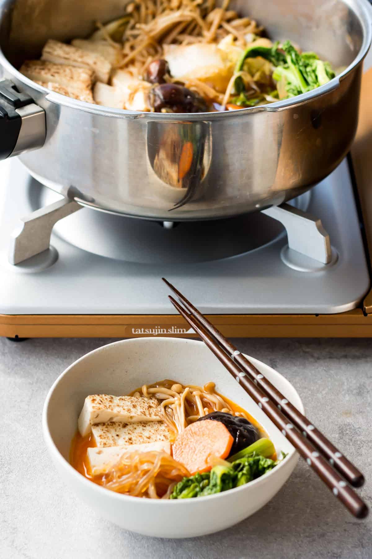 Vegetarian sukiyaki.