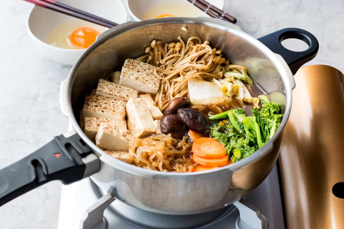 Vegetarian sukiyaki.