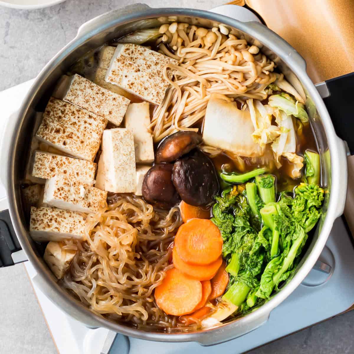 Vegetarian sukiyaki.
