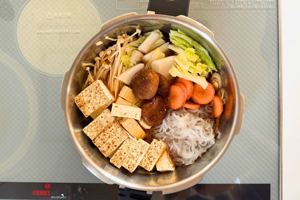 How to make vegetarian sukiyaki.