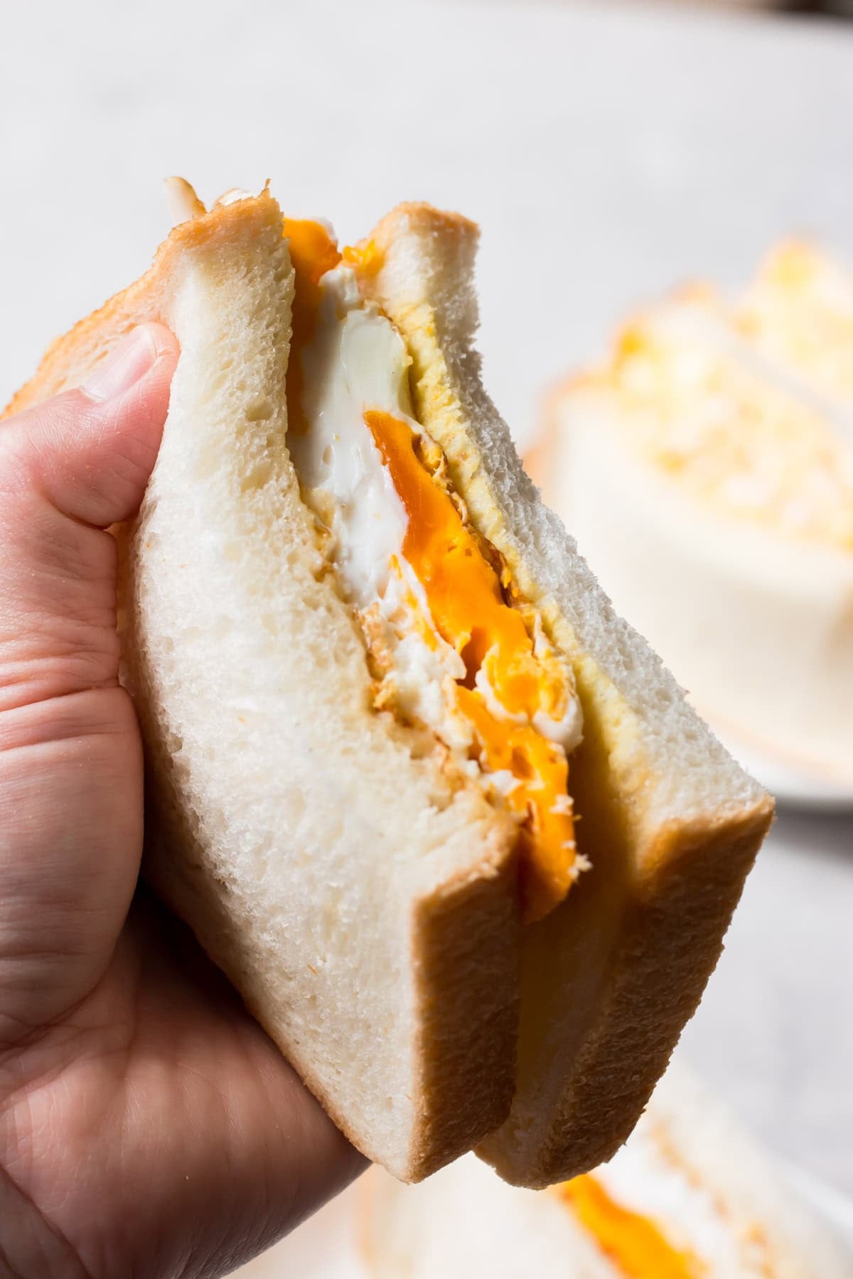Teriyaki egg sandwich.
