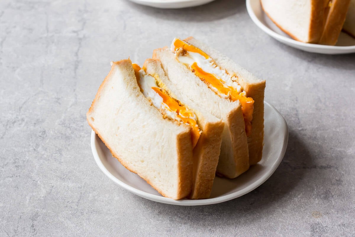 Teriyaki egg sandwich.