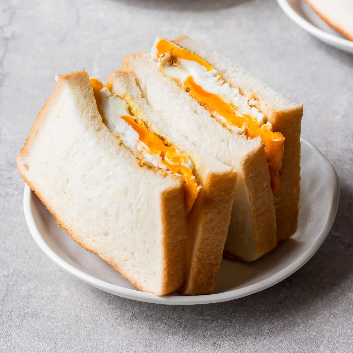 Teriyaki egg sandwich.
