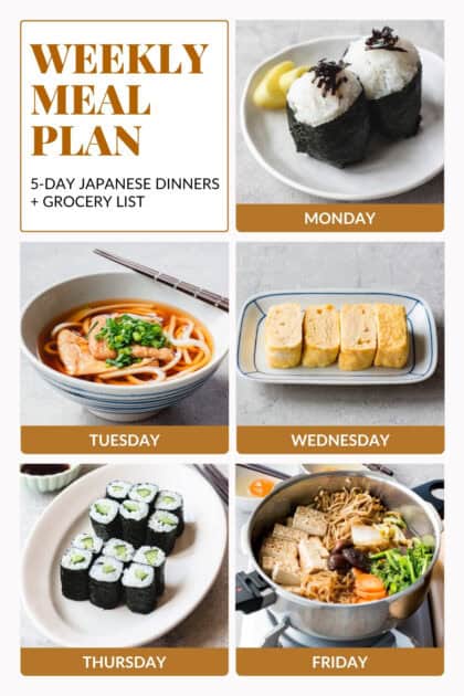 Classic Japanese Spring Meal Plan - Chef JA Cooks