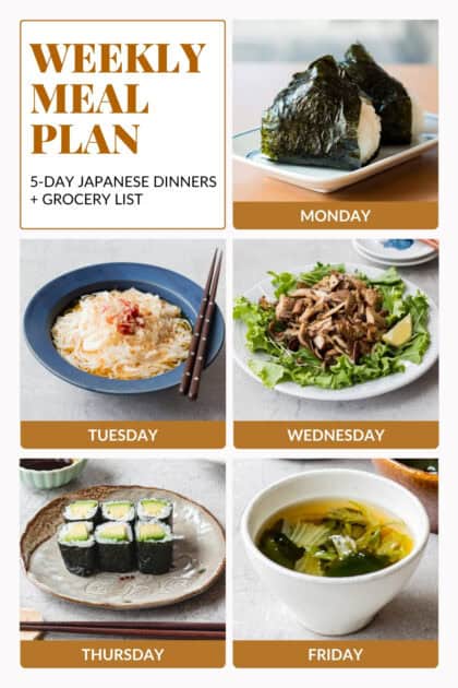 Light Japanese Spring Meal Plan - Chef JA Cooks