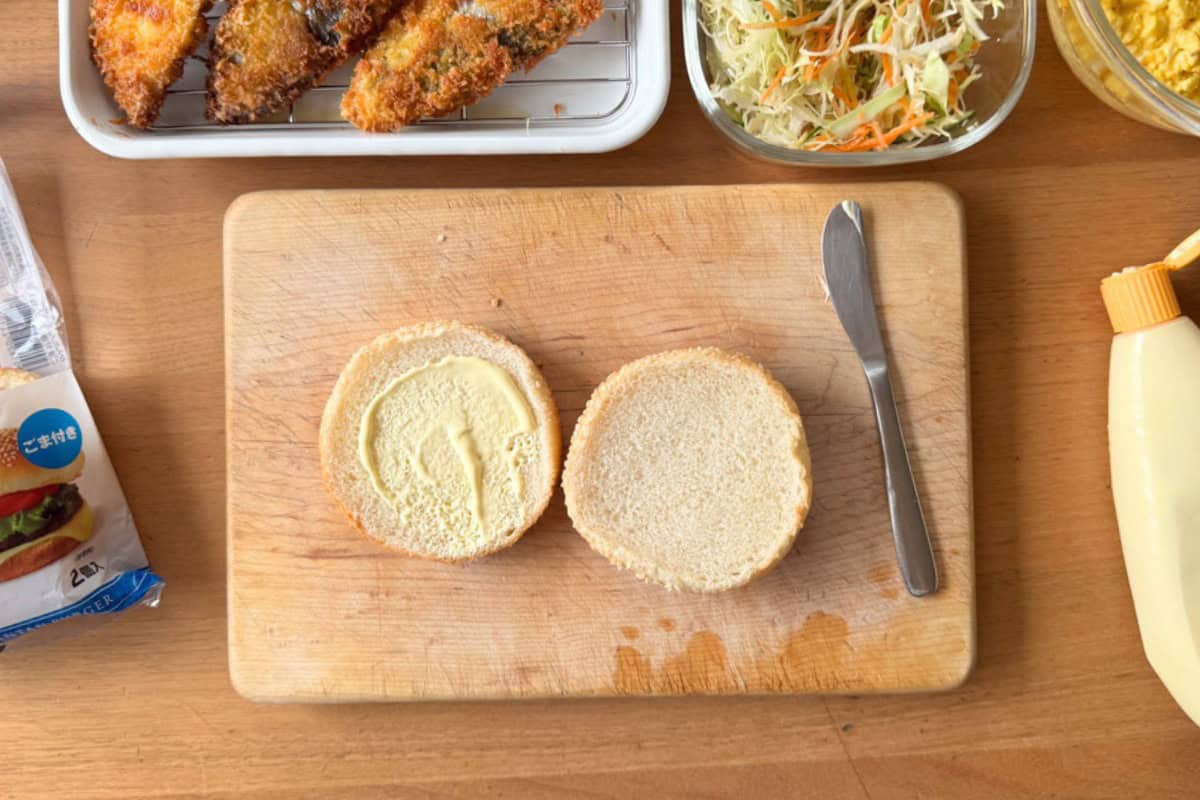How to make fish burger.