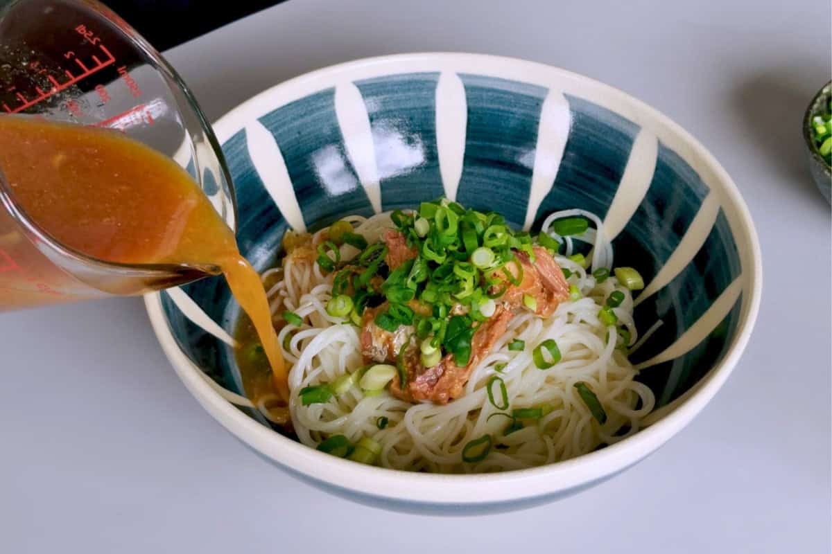 How to make miso mackerel somen.