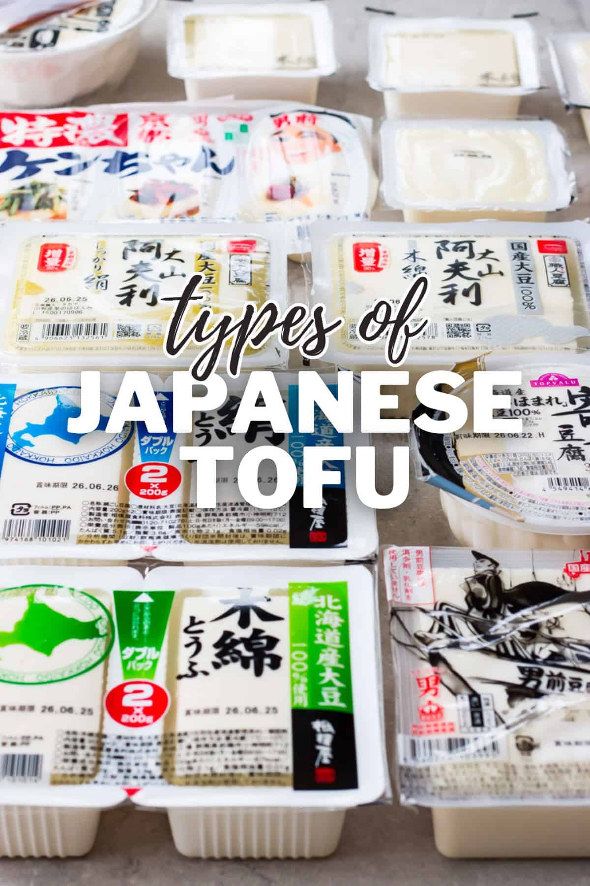 Many tofu products.