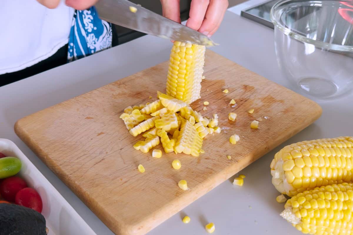 How to make corn salad.