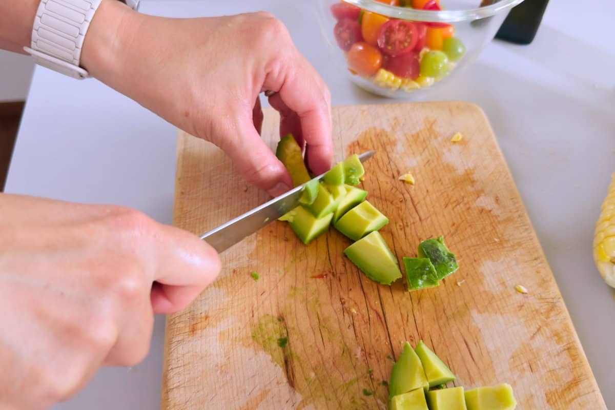 How to make corn salad.