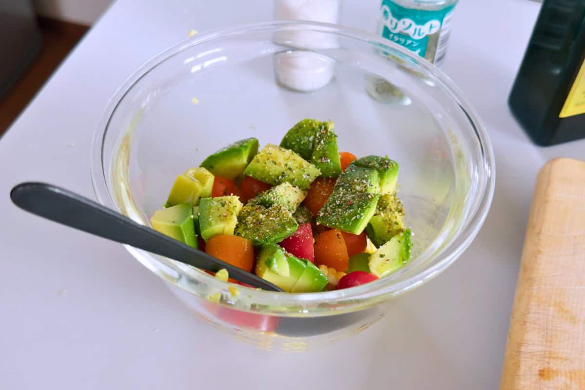 How to make corn salad.