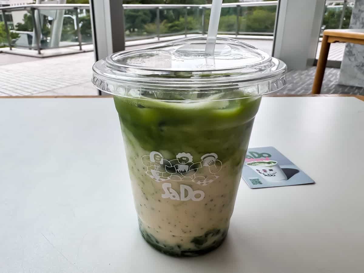 SaDo matcha latte.