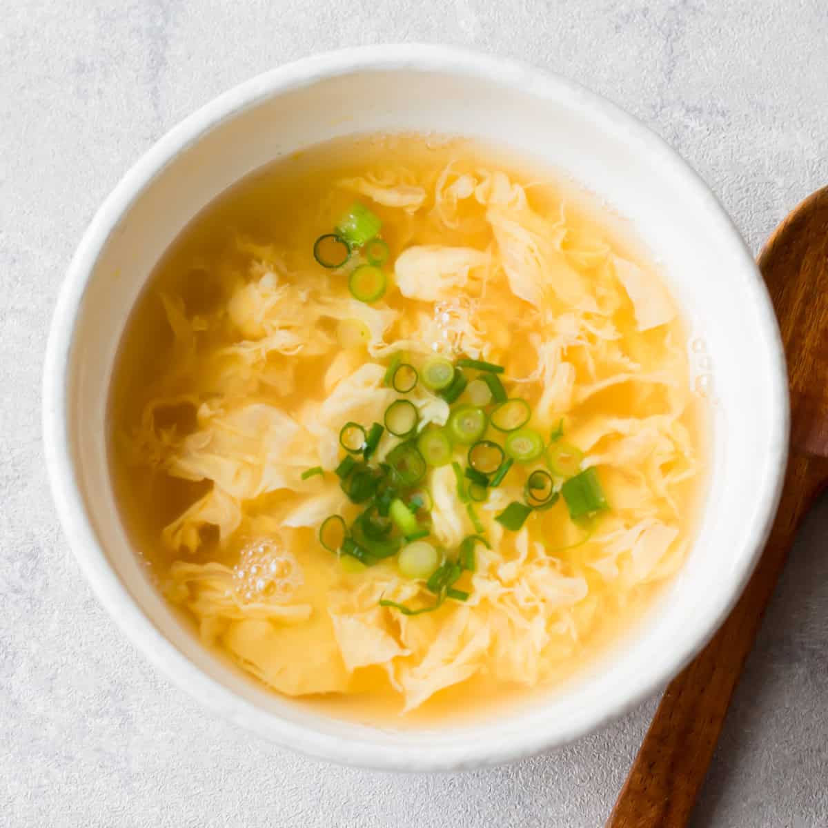 Kakitamajiru served in a soup bowl.